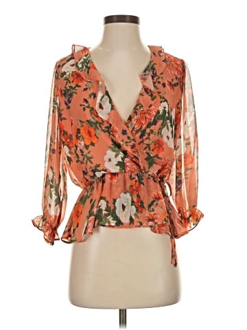 Eva Mendes by New York & Company 3/4 Sleeve Blouse (view 1)