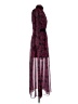 LDT 100% Polyester Paisley Burgundy Casual Dress Size 4 - photo 4