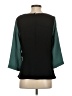 Cotélac 100% Polyester Color Block Green 3/4 Sleeve Top Size Sm (1) - photo 2