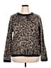 St. John's Bay 100% Acrylic Animal Print Brown Pullover Sweater Size XXL - photo 1