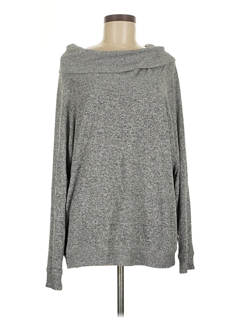 Pre-owned Express One Eleven Pullover Sweater In Gray
