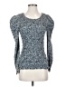 Parker Blue Long Sleeve Top Size S - photo 1