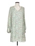 Louna 100% Polyester Print Green Casual Dress Size S - photo 1