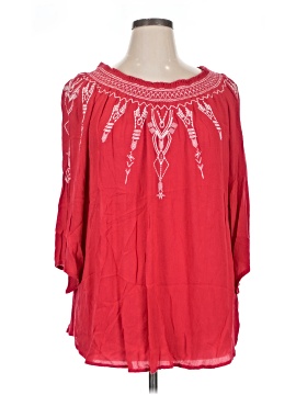 Terre Bleue 3/4 Sleeve Blouse