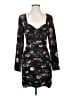 Slate & Willow Print Black Cocktail Dress Size 0 - photo 1