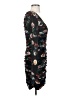 Slate & Willow Print Black Cocktail Dress Size 0 - photo 4
