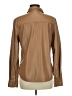 Wilfred 100% Polyurethane Brown Tan Long Sleeve Button-Down Shirt Size M - photo 2