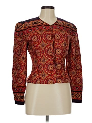 Maggy London Long Sleeve Silk Top (view 1)