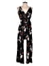 Kaileigh Floral Black Jumpsuit Size S - photo 1