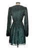 Express Metallic Teal Cocktail Dress Size XS - photo 2