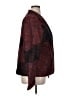 Coldwater Creek 100% Polyester Paisley Burgundy Blazer Size 1X - photo 4