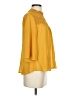 Self Esteem 100% Polyester Yellow 3/4 Sleeve Blouse Size S - photo 4