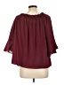 Single 100% Polyester Burgundy 3/4 Sleeve Blouse Size L - photo 2