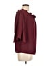 Single 100% Polyester Burgundy 3/4 Sleeve Blouse Size L - photo 4