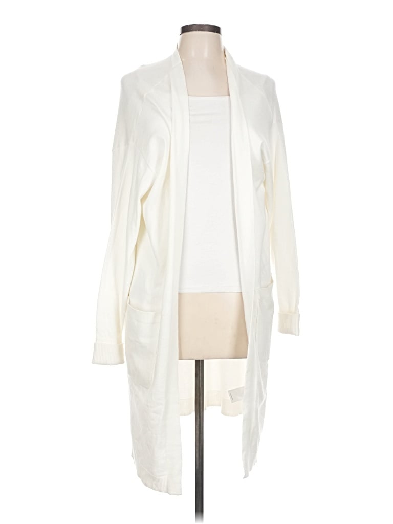 Pre-owned Express Outlet Cardigan Sweater In White