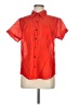 Chico's 100% Rayon Red Short Sleeve Button-Down Shirt Size Med (1) - photo 1