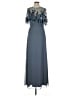 Mac Duggal 100% Polyester Gray Cocktail Dress Size 8 - photo 1