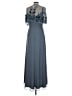 Mac Duggal 100% Polyester Gray Cocktail Dress Size 8 - photo 2
