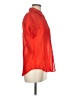 Chico's 100% Rayon Red Short Sleeve Button-Down Shirt Size Med (1) - photo 4