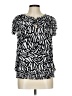 Harper Black Short Sleeve Blouse Size L - photo 1