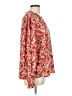 Foil 100% Viscose Floral Red Long Sleeve Blouse Size 10 - photo 4