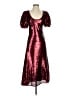 Keepsake 100% Polyester Burgundy Cocktail Dress Size S - photo 1