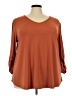 C established 1946 Brown 3/4 Sleeve Top Size 22-24W - photo 1