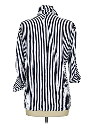 Just Living 3/4 Sleeve Button-Down Shirt (view 2)