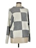Design History Checkered-gingham Gray Turtleneck Sweater Size M - photo 1