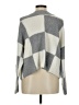 Design History Checkered-gingham Gray Turtleneck Sweater Size M - photo 2
