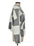 Design History Checkered-gingham Gray Turtleneck Sweater Size M - photo 4