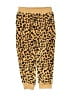 T.J. Maxx 100% Polyester Animal Print Yellow Casual Pants Size 5 - 6 - photo 1