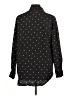 Boohoo 100% Cotton Polka Dots Black Long Sleeve Button-Down Shirt Size 8 - photo 2