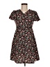 Shein 100% Polyester Floral Black Casual Dress Size 6 - photo 1