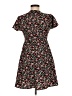 Shein 100% Polyester Floral Black Casual Dress Size 6 - photo 2