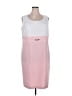 Studio One Color Block Pink Casual Dress Size 18w - photo 1
