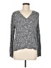 Hinge 100% Viscose Gray Long Sleeve Top Size M - photo 1