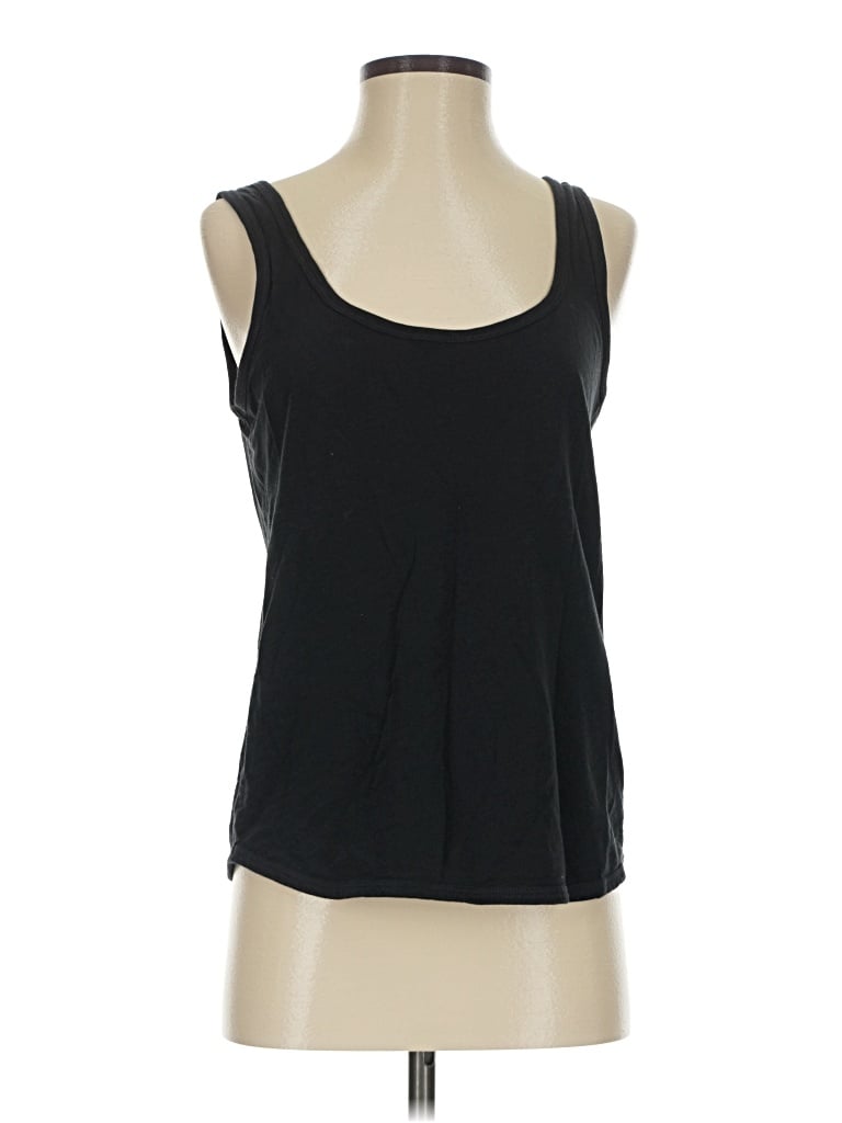 Pre-owned Outerknown Tank Top Black Halter Neckline Tops