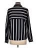 Wardrobe 100% Polyester Stripes Black Long Sleeve Blouse Size M - photo 2