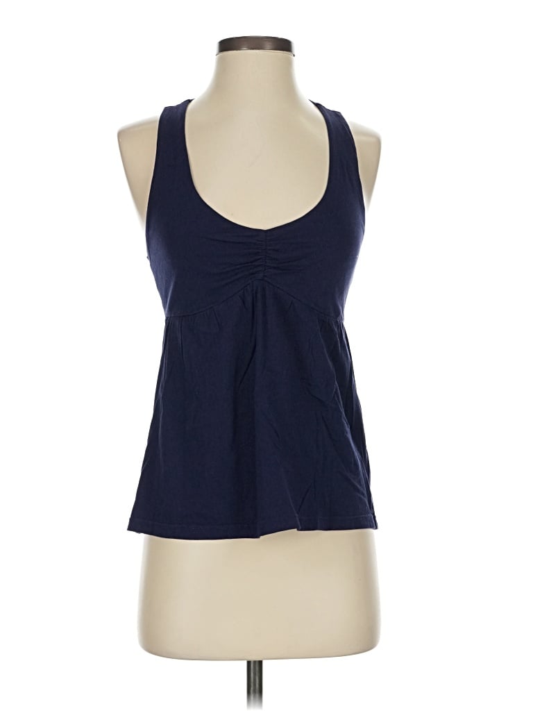 Pre-owned Lilka Tank Top Blue Halter Neckline Tops