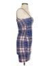 Unbranded Plaid Blue Cocktail Dress Size S - photo 4