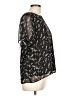Gilli Black Short Sleeve Blouse Size L - photo 4