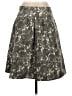 J.Crew 100% Silk Camo Silver Silk Skirt Size 4 - photo 2