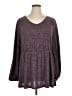 Unbranded 100% Polyester Gray Purple Casual Dress Size XL (estimated) - photo 1