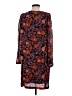 Cotélac 100% Polyester Paisley Burgundy Casual Dress Size XS (0) - photo 2