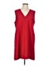 Gap 100% Polyester Red Casual Dress Size L - photo 1