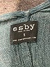 Esby 100% Linen Solid Blue Romper Size S - photo 3