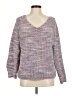 Any Body 100% Polyester Tweed Purple Pullover Sweater Size M - photo 1
