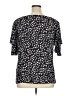 Unbranded 100% Polyester Black Short Sleeve Blouse Size XL - photo 2