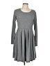 Unbranded Solid Gray Casual Dress Size L - photo 1
